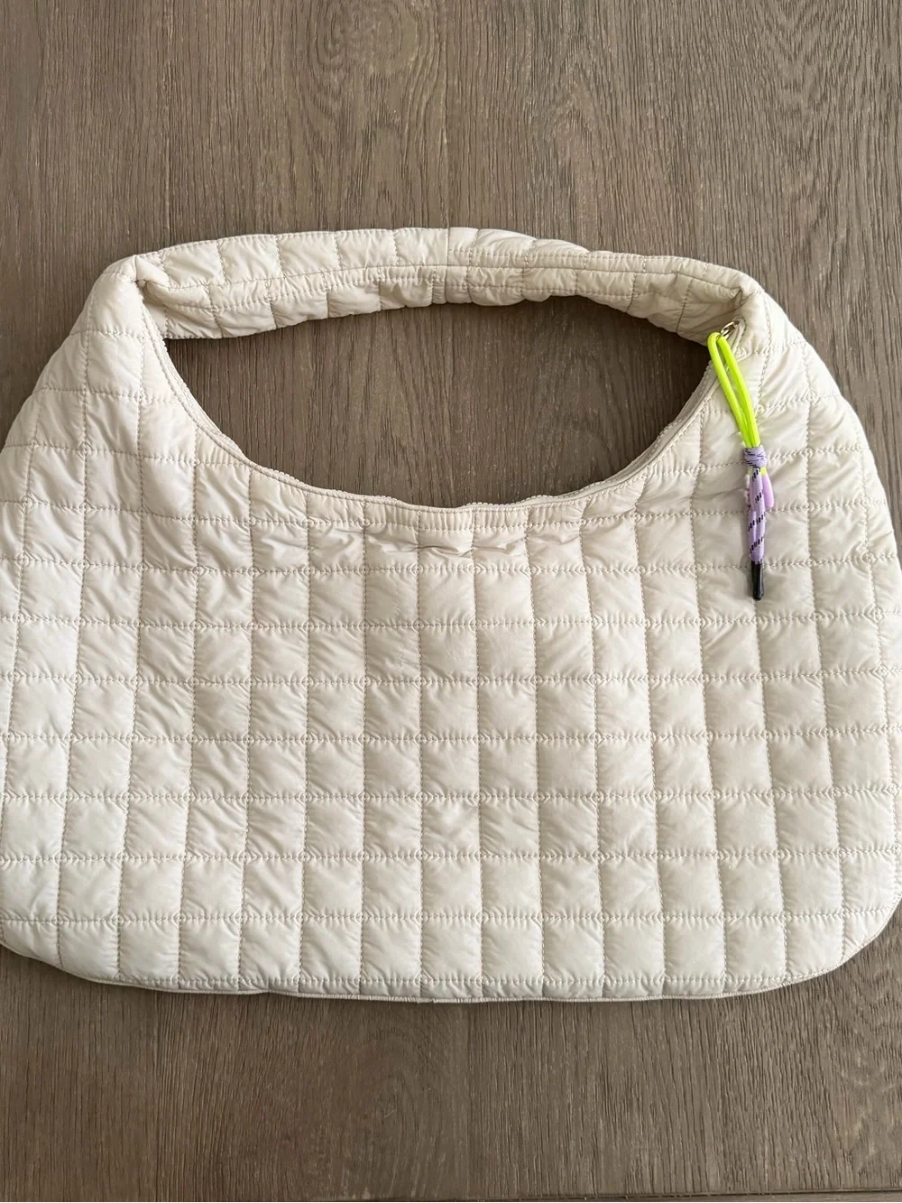 Shiraleah Ezra Cream Ivory Quilted Hobo Shoulder Bag NEW missing tags